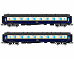 CIWL 2-unit pack Pullman coaches Flech d'or (WP and WPC) period III jouef HJ4127