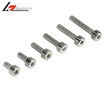 Vite a brugola alluminio 7075 testa cilindrica 3x18 mm (12 pz) kfactory K5502-318