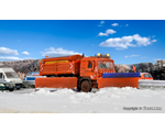H0 MAN motorway snowplough truck with side plough kibri KI15219