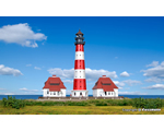 N Lighthouse Westerheversand with 2 annexes, functional kit kibri KI37300