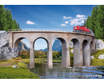 N/Z Semmering viaduct with ice breaking foundations, curved, single track kibri KI37664