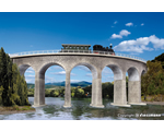 N/Z Albula viaduct with ice breaking foundations, curved, single track kibri KI37665