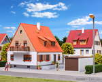 H0 Family house with terrace, garage and pergola kibri KI38748