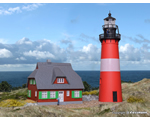 H0 Lighthouse Hornum Sylt with annexe kibri KI39166