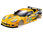 Carrozzeria Corvette GT2 Gialla con decals e accessori 190 mm killerbody KB48012