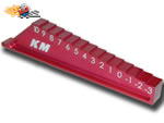 Scalimetro droop telaio da 10 a -3 mm Ergal Rosso kmgroup KMR-A018R
