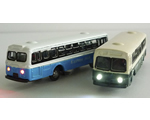 2 Autobus in metallo con luci N mabar MB60185N