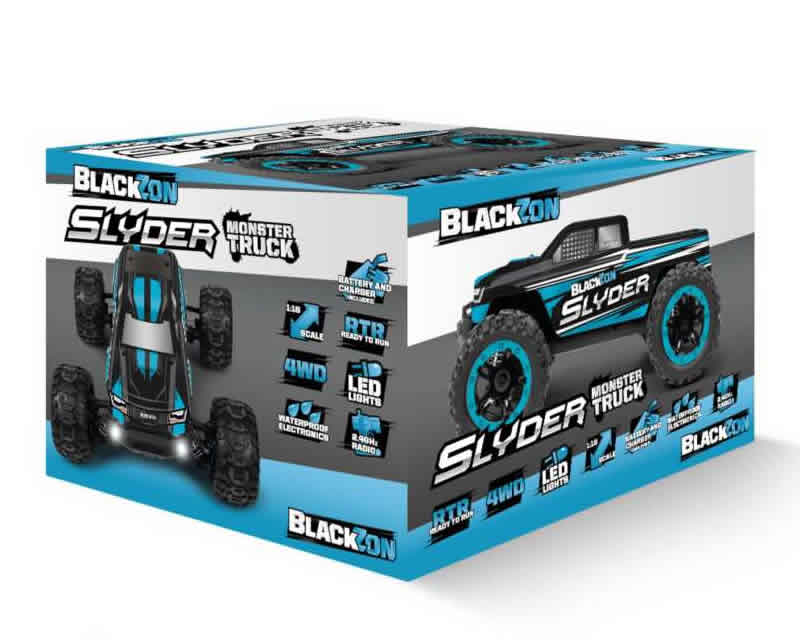 Automodello Slyder MT Electric Truck Blu 4WD 1:16 2,4 GHz RTR maverik MV540104