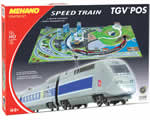 Start-set Treno veloce TGV POS con plastico H0 1:87 mehano MET111