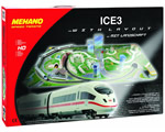 Start-set Treno veloce ICE3 con plastico H0 1:87 mehano MET737