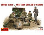Soviet 57 mm Anti-Tank Gun ZIS-2 w/Crew 1:35 miniart MNA35035