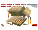 Soviet 57-mm and 76-mm Shells w/Ammo Boxes 1:35 miniart MNA35064