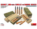 Soviet 100-mm Shells w/Ammo Boxes 1:35 miniart MNA35088