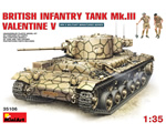 British Infantry Tank Mk.III Valentine V w/Crew 1:35 miniart MNA35106