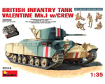 British Infantry Tank Valentine Mk.I w/Crew 1:35 miniart MNA35116