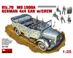 Kfz.70 (MB 1500A) German 4x4 Car w/Crew 1:35 miniart MNA35139