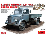 L1500S German 1,5t 4x2 Cargo Truck 1:35 miniart MNA35142
