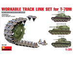Workable Track Link Set for T-70M Light Tank 1:35 miniart MNA35146