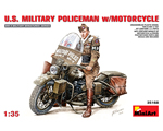 U.S. Military Policeman with Motorcycle 1:35 miniart MNA35168