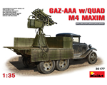 GAZ-AAA w/Quad M-4 Maxim 1:35 miniart MNA35177