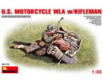 U.S. Motorcycle WLA with Rifleman 1:35 miniart MNA35179