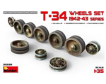 T-34 Wheels set 1942-43 series 1:35 miniart MNA35239