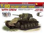 T-80 Soviet Light Tank w/Crew Special Edition 1:35 miniart MNA35243
