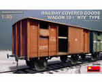 Railway Covered Goods Wagon 18t NTV Type 1:35 miniart MNA35288