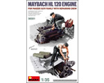 Maybach HL 120 Engine for Panzer III/IV family with Repair crew 1:35 miniart MNA35331