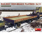 Railway Non-Brake Flatbed 16,5 t 1:35 miniart MNA39004