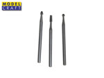 Set 3 frese di precisione 2,3 mm in Acciaio Klein modelcraft RFR6023-3