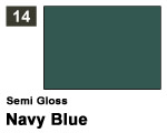 Vernice sintetica Semi Gloss 014 Navy Blue (10 ml) mrhobby G014