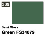 Vernice sintetica Semi Gloss 309 Green FS34079 (10 ml) mrhobby G309
