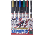Gundam Metallic Marker Set (6 colori) mrhobby GMS121