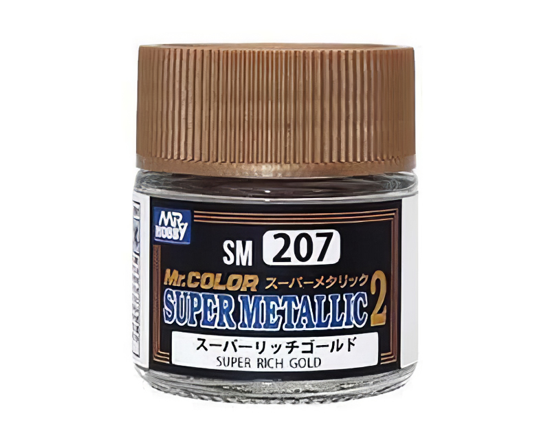 SM207 Super Metallic 2 Super Rich Gold (10 ml) mrhobby SM207