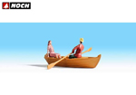 Barca a remi (non galleggiante) con personaggio HO noch NH16800