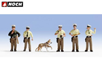 Polizia Tedesca 5 personaggi e 1 cane N noch NH36095