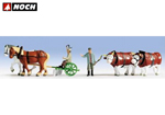 Agricoltori nei campi con animali 6 personaggi con accessori N noch NH36625