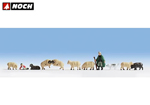 Pastori con pecore 2 personaggi 9 animali N noch NH36750