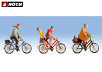 Ciclisti 4 personaggi 3 biciclette N noch NH36898