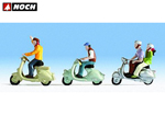 Scooter e piloti 4 personaggi con accessori N noch NH36910