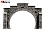 Portale tunnel Profi-Plus binario doppio 21x14,5 cm HO noch NH58052