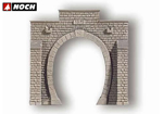 Portale tunnel binario singolo 13,5x13 cm HO noch NH58071