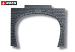 Portale tunnel binario doppio 15,5x12,5 cm (2 pz) HO noch NH60020