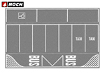 Fondo stradale parcheggio grigio 220x140 mm (2 pz) HO noch NH60720