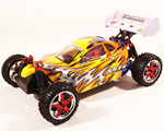 Automodello Buggy 4WD 1:10 2,4 GHz Giallo/Bianco RTR radiokontrol RKO1000-05