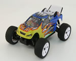 Automodello Truggy 4WD 1:16 2,4 GHz Giallo/Blu RTR radiokontrol RKO1300-01