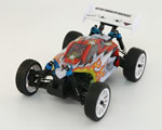 Automodello Buggy 4WD 1:16 2,4 GHz Rosso/Bianco RTR radiokontrol RKO1400-01