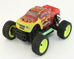 Automodello Monster Truck 4WD 1:16 2,4 GHz Rosso/Giallo RTR radiokontrol RKO1500-02