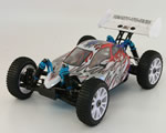 Automodello Brushless Buggy 4WD 1:8 2,4 GHz Bianco/Rosso RTR radiokontrol RKO1600-01